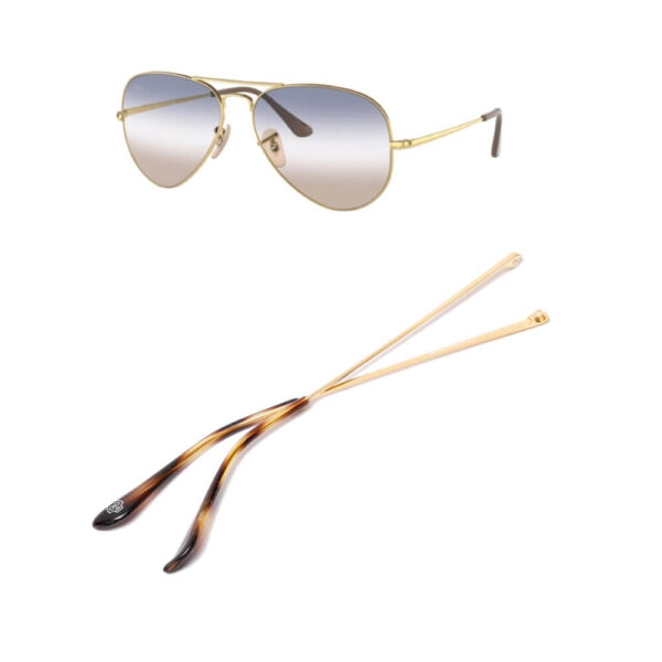 Branches pour Ray-Ban RB3689 Aviator Metal II